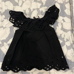 Zara girls blouse in black, size 9